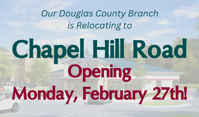 Our Douglas County Branch is Relocating