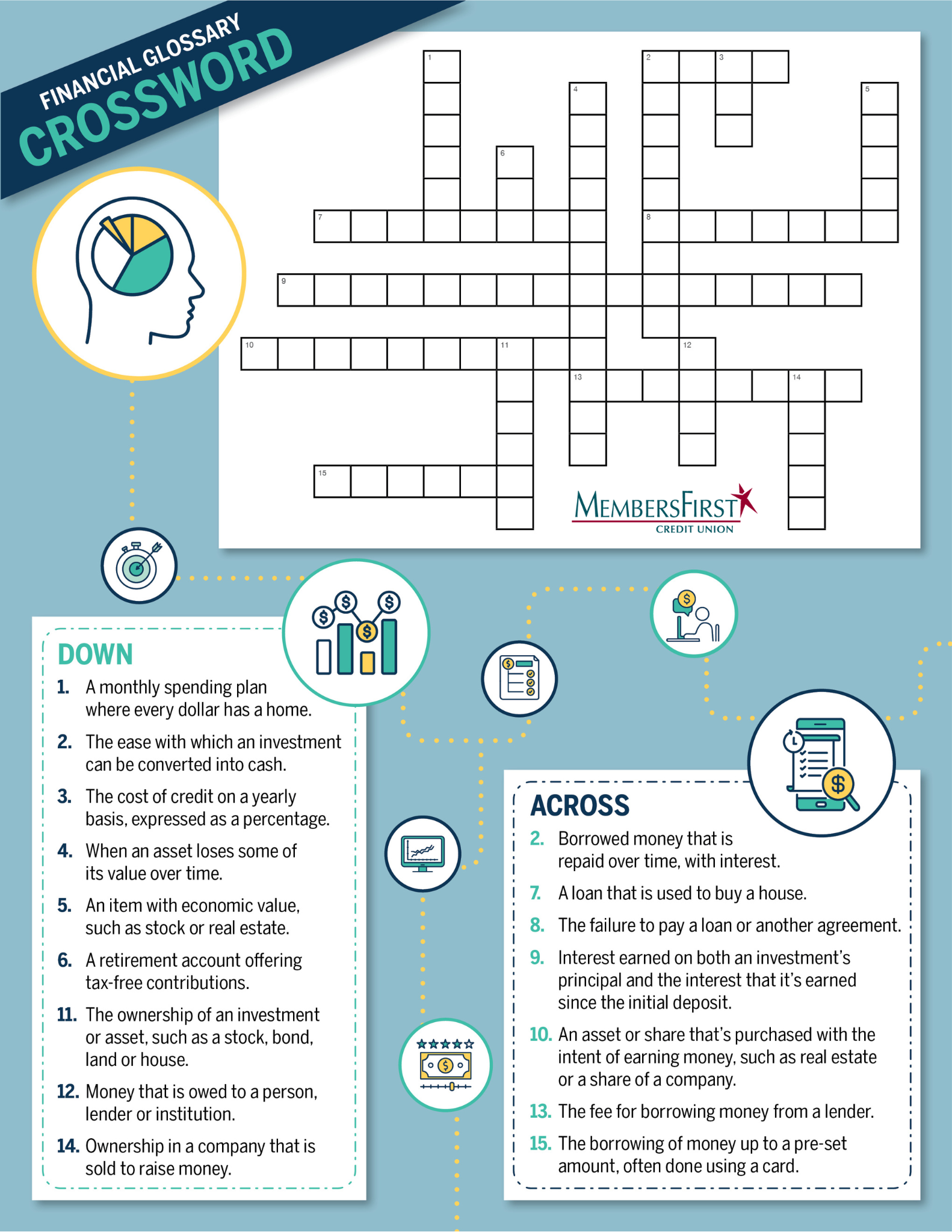 Image of Financial Glossary Crossword